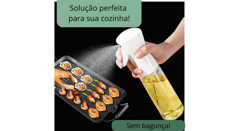 "Revolucione sua Cozinha com a Garrafa Spray de Óleo e Azeite!"